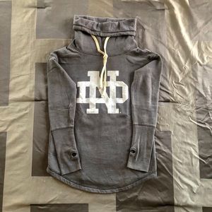 Notre Dame cowl neck sweater